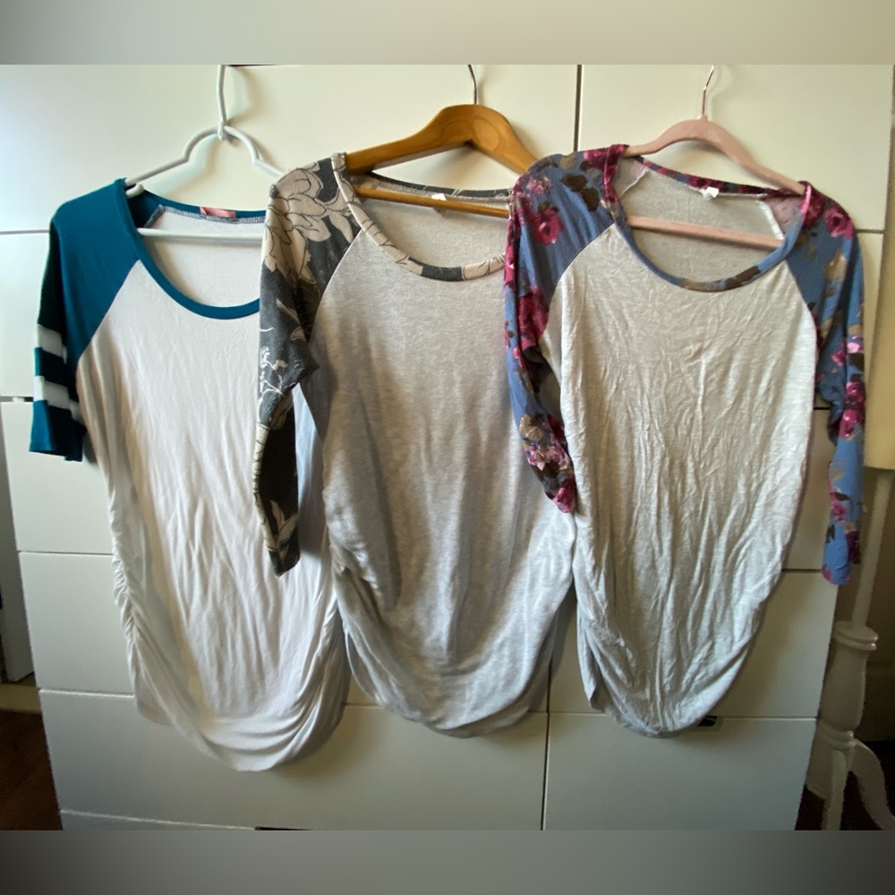 Hello Miz Maternity Tops Bundle Lot